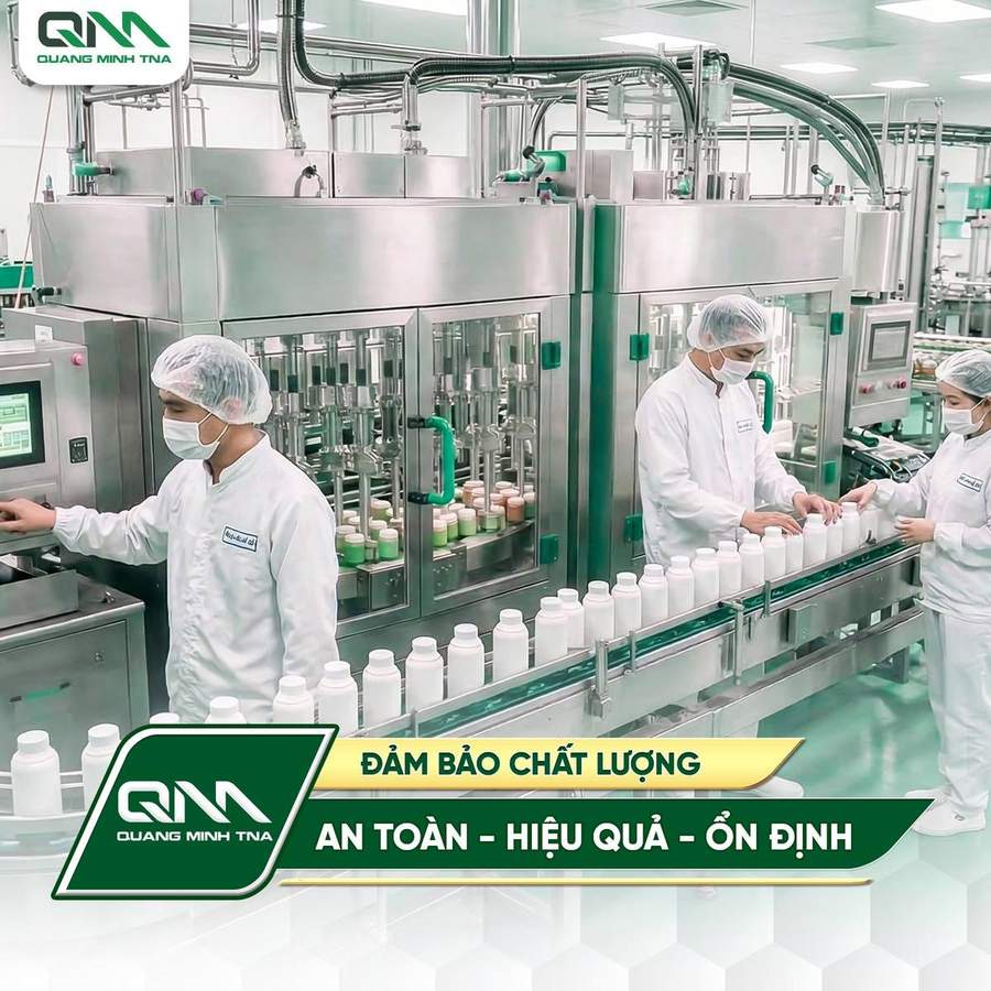 Dây chuyền đóng chai Nhà máy Quang Minh TNA