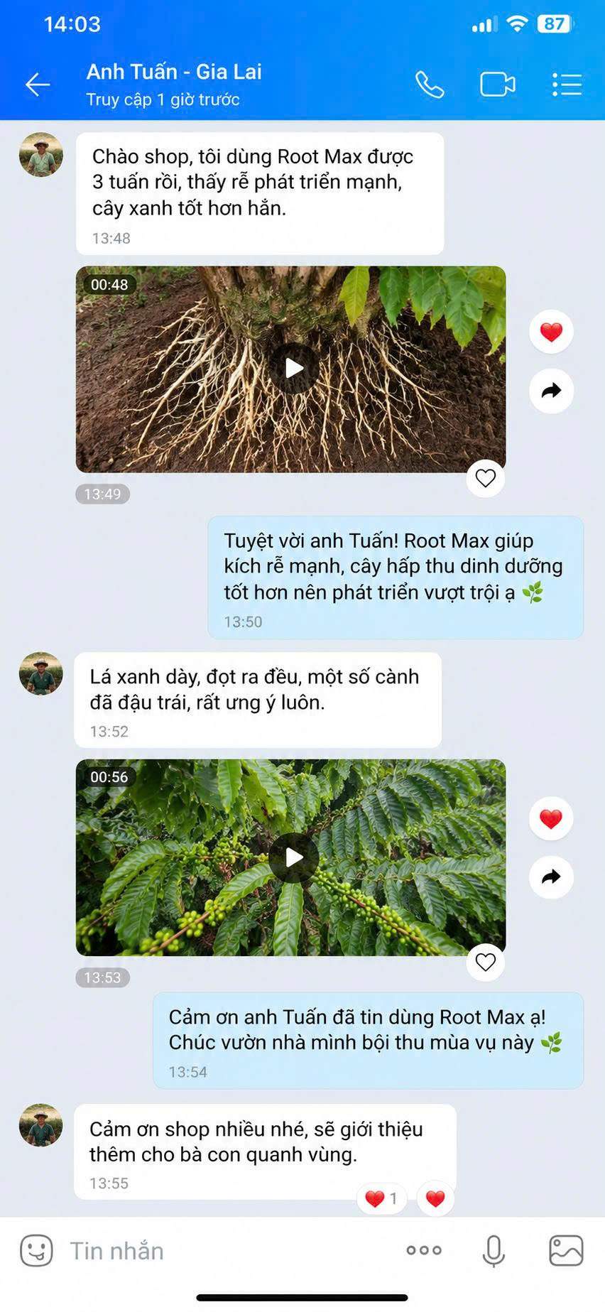 Feedback khách hàng